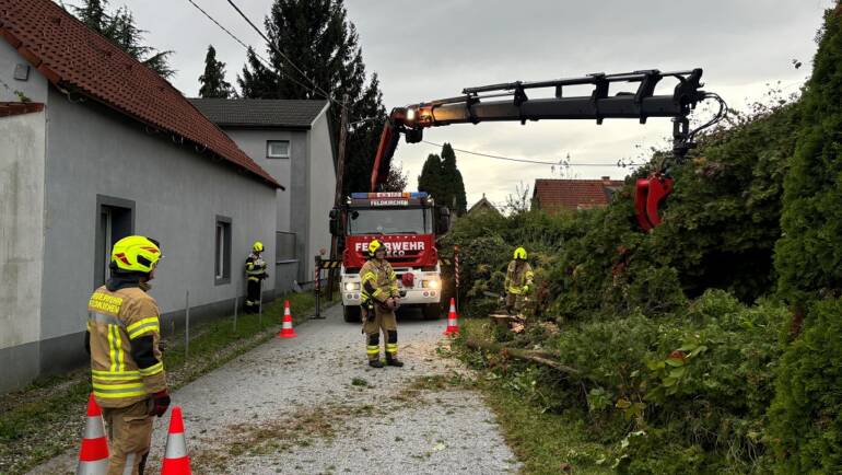 Unwettereinsätze im Ortsgebiet