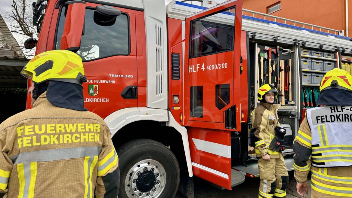 Brand im Stiegenhaus in Wagnitz